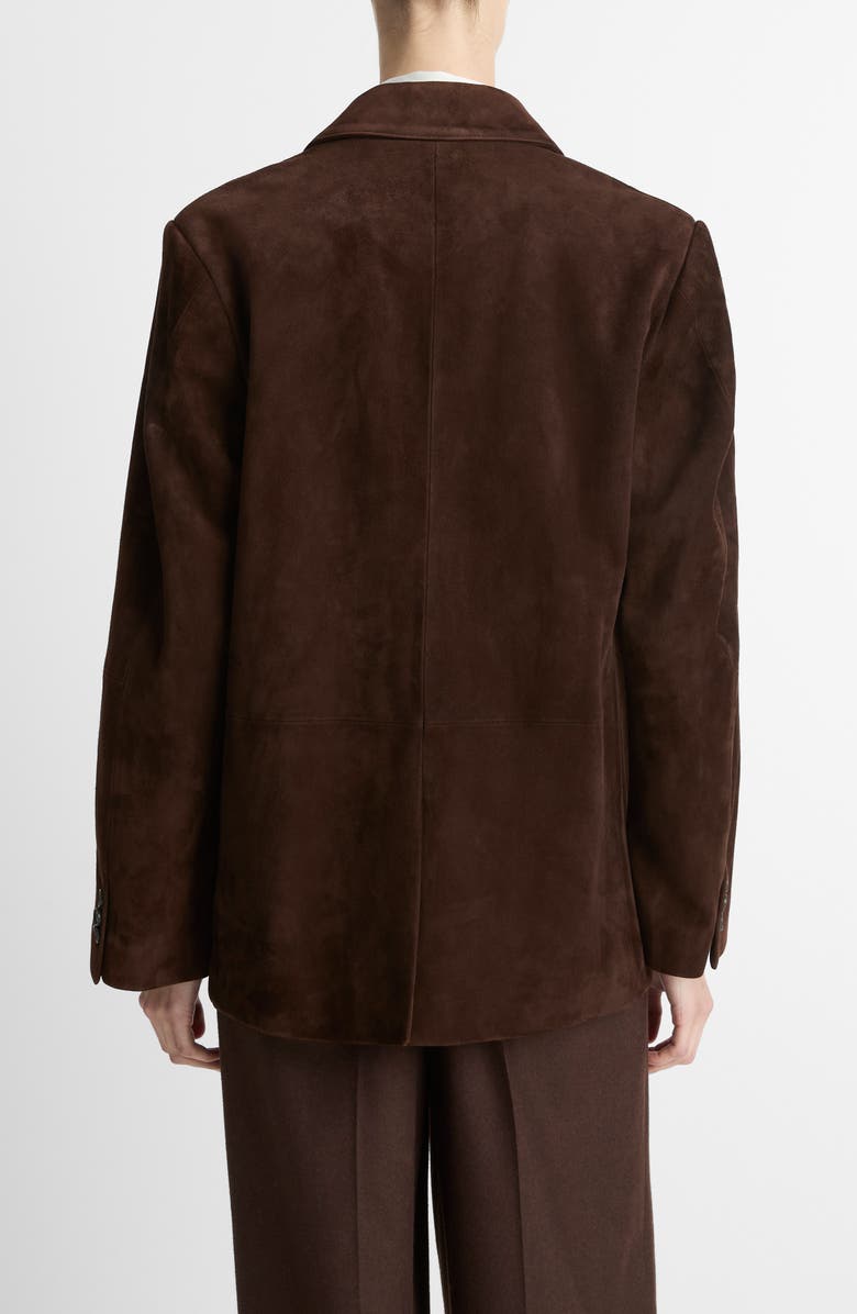 Vince Suede Blazer, Alternate, color, Chocolate