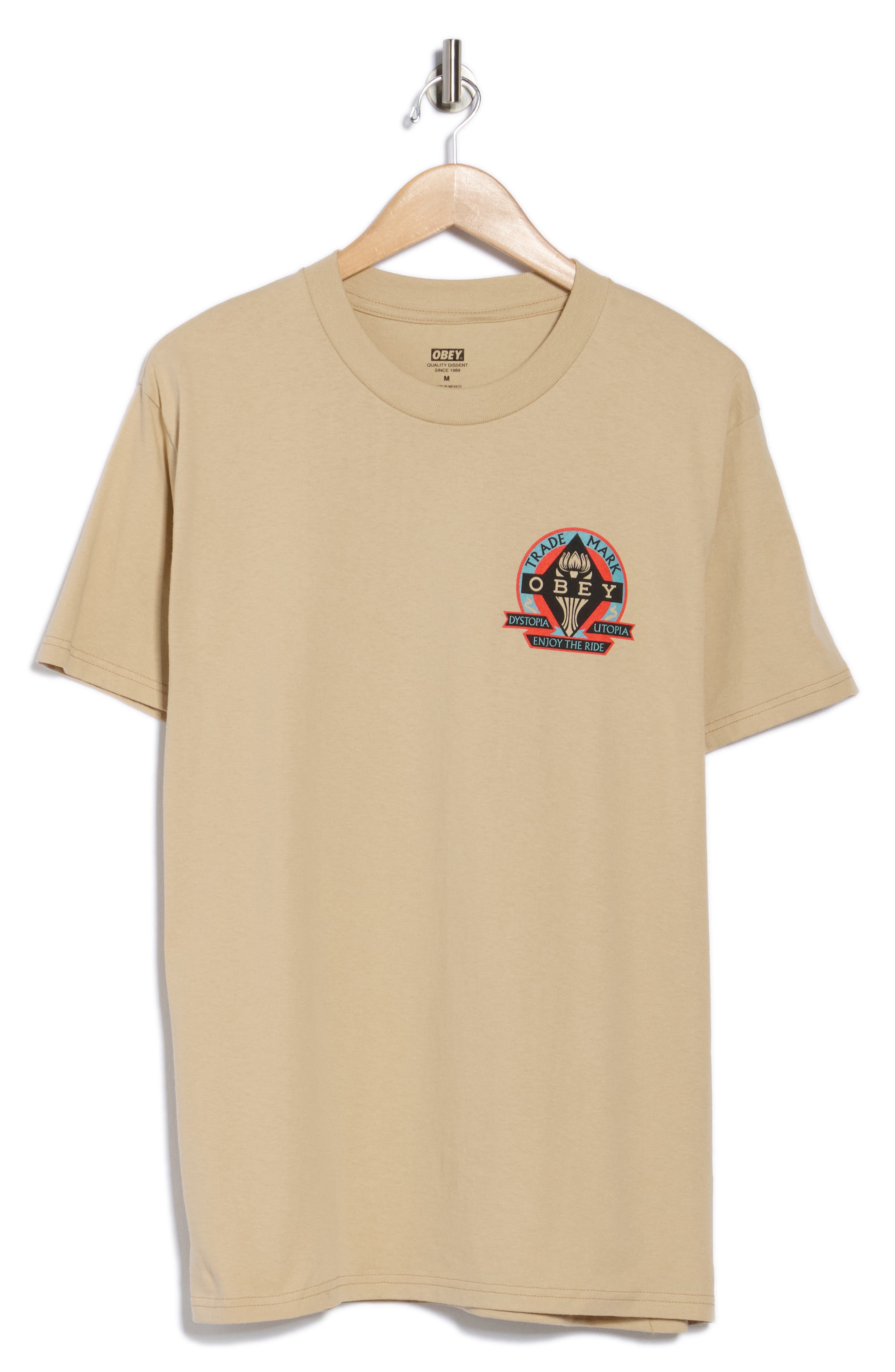 Obey Dystopia Utopia Cotton Graphic T-Shirt