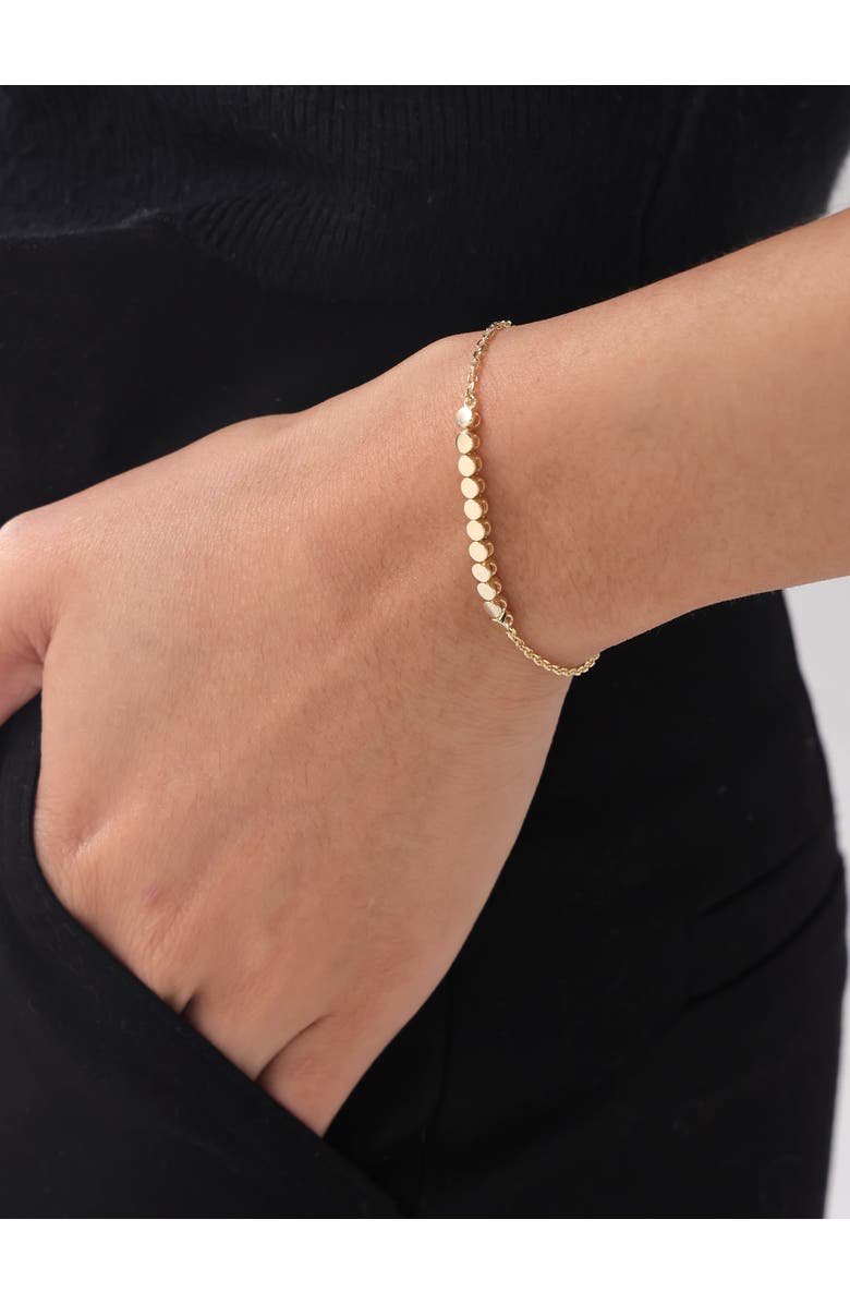 DEVATA Round Link Chain Bracelet in 14K Gold, Alternate, color, Yellow Gold