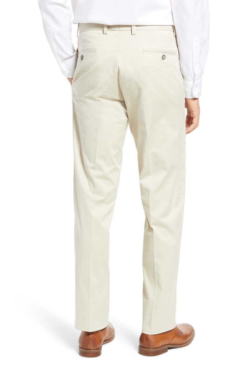 Charleston Khakis Pleated Chino Pants, Alternate, color, STONE