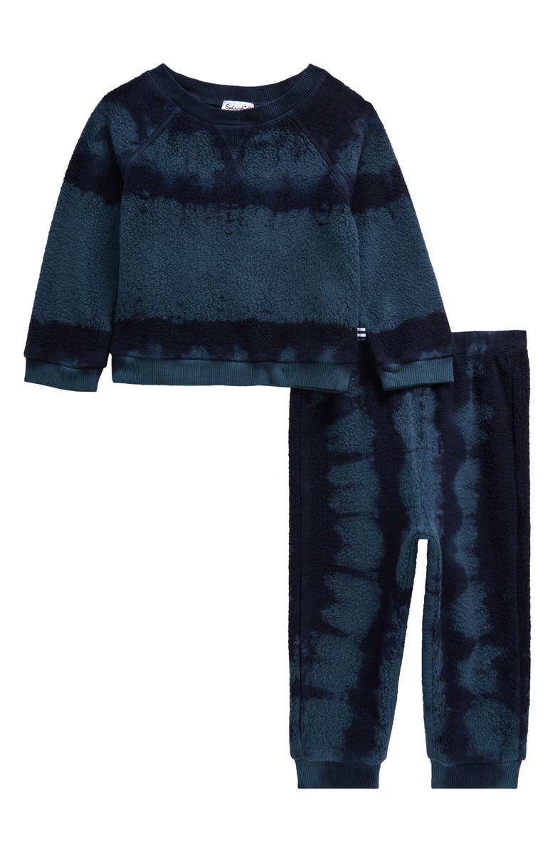 Splendid Tie Dye Fleece Jogger Set, Main, color, 