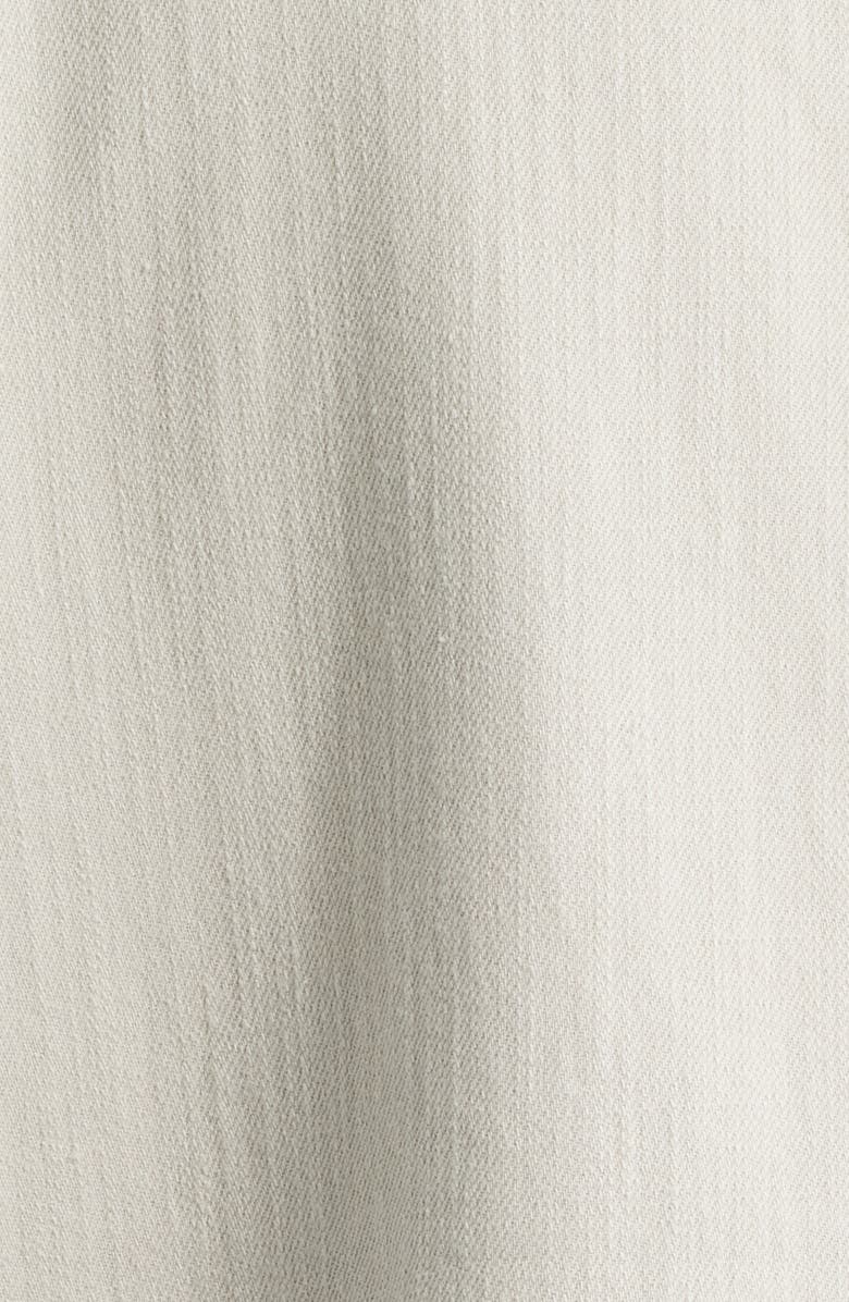 Eileen Fisher Zip-Up Organic Cotton & Organic Linen Jacket, Alternate, color, Chalk
