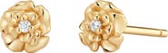 MADE BY MARY CZ Birth Flower Stud Earrings