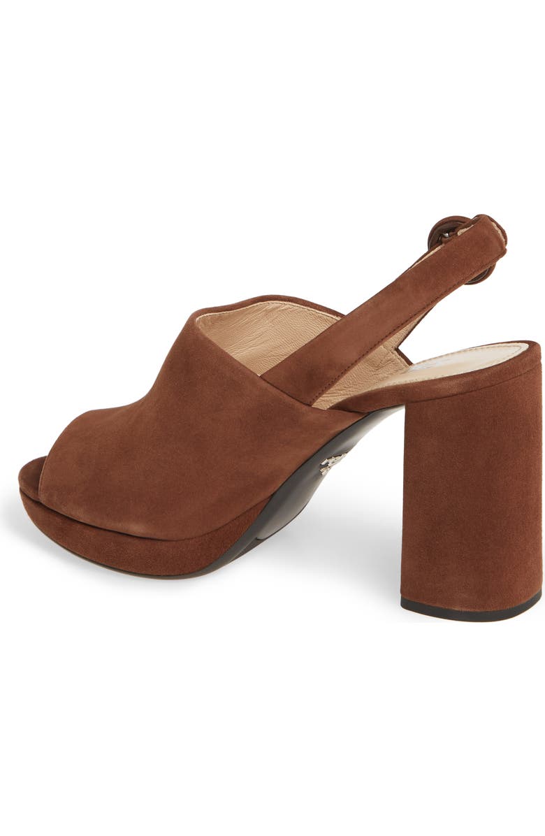 Prada Slingback Platform Mule, Alternate, color,
