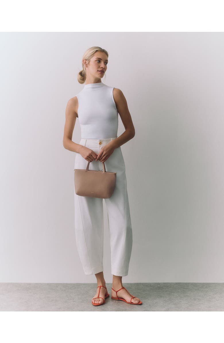 Cuyana Mini Easy Zipper Tote, Alternate, color, Cappuccino