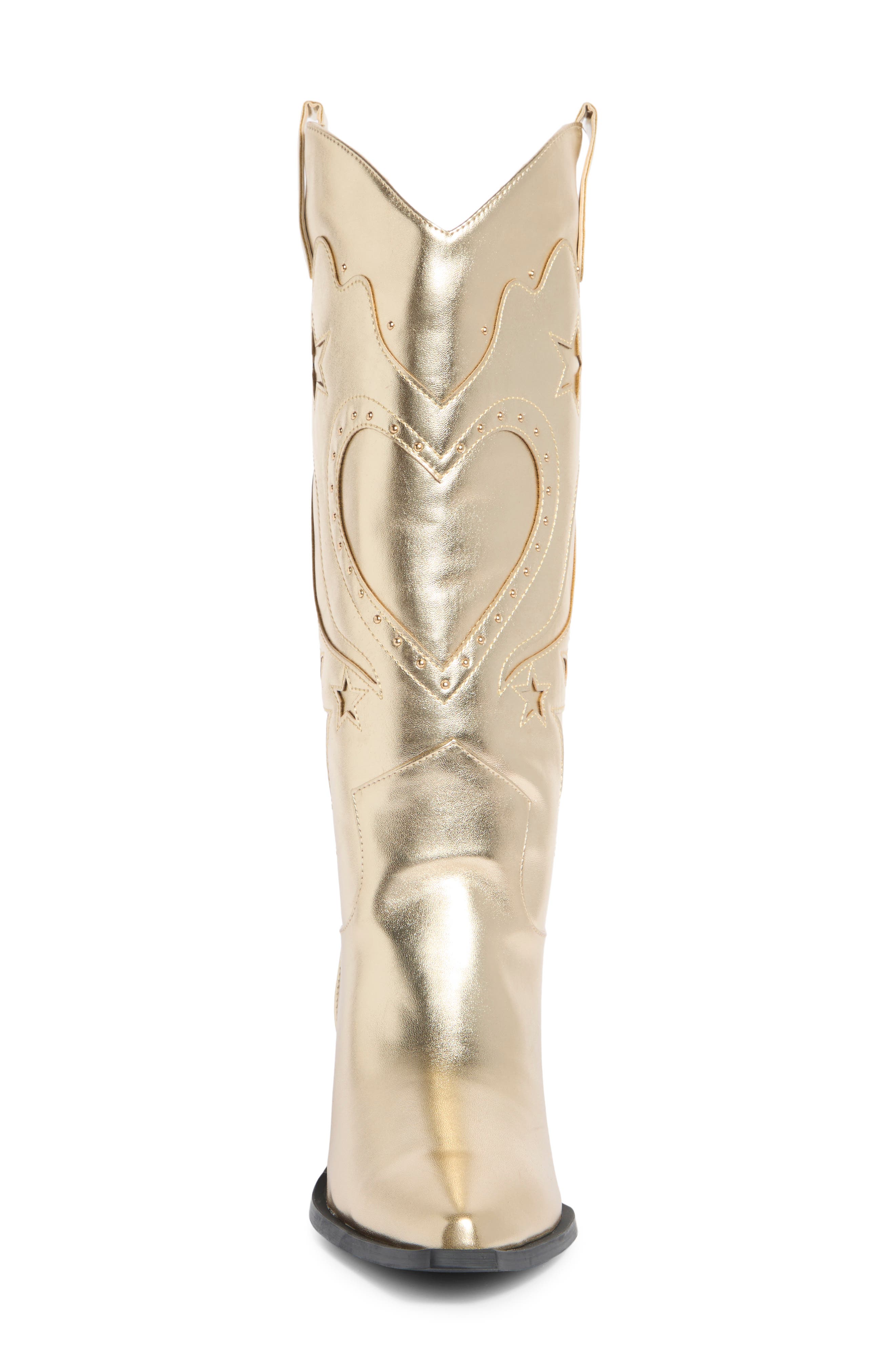 Everlyn Western Boot, Alternate, color, GOLD METALLIC