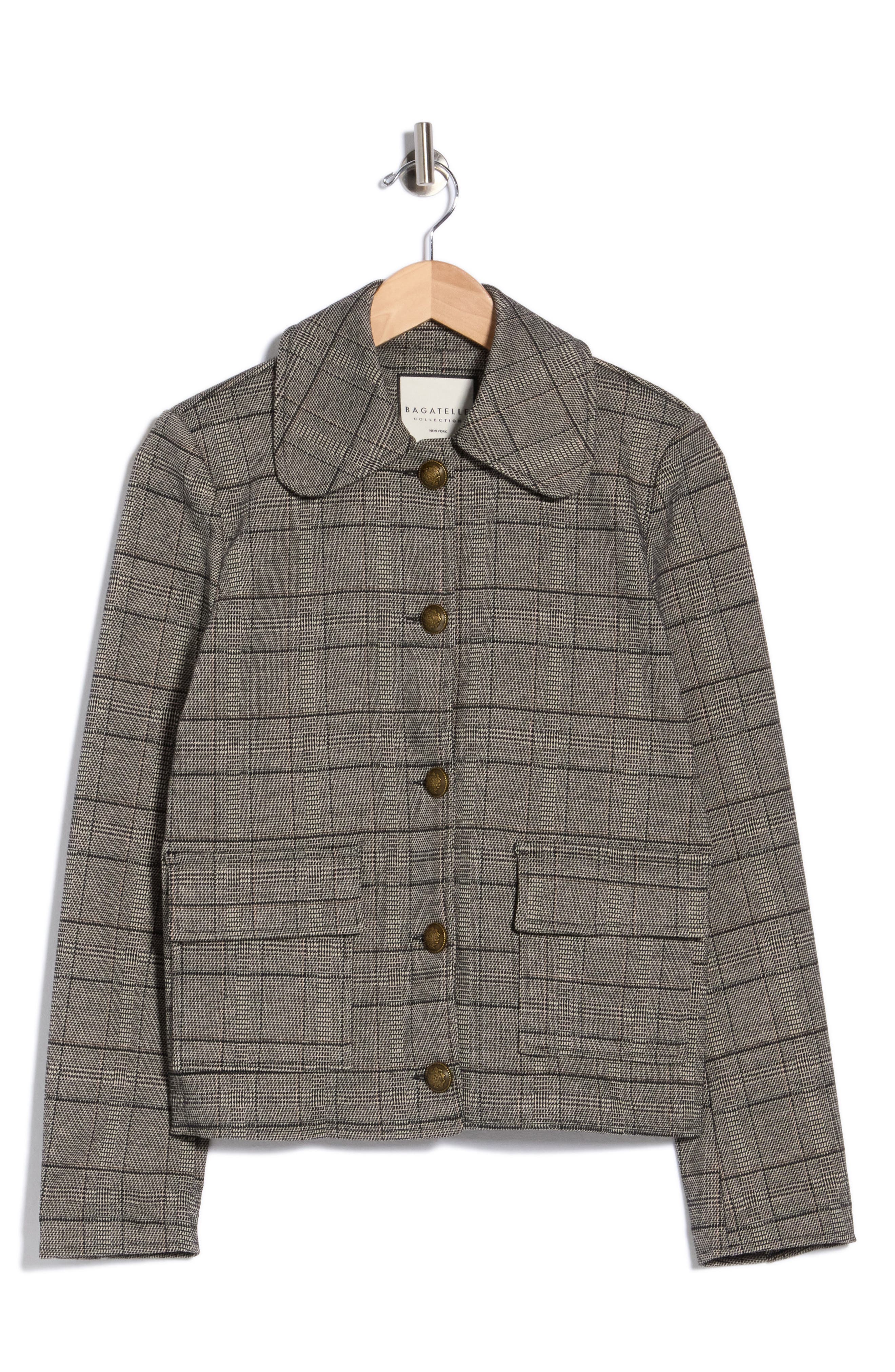 Plaid Cropped Jacket