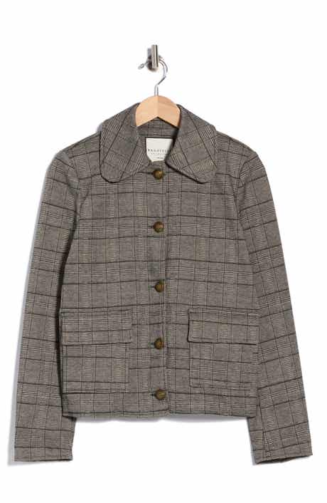 Plaid Cropped Jacket