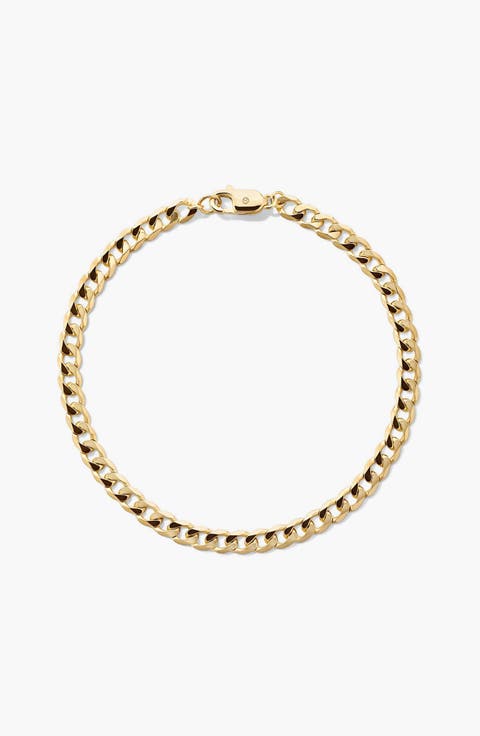 Flat Curb Chain Bracelet