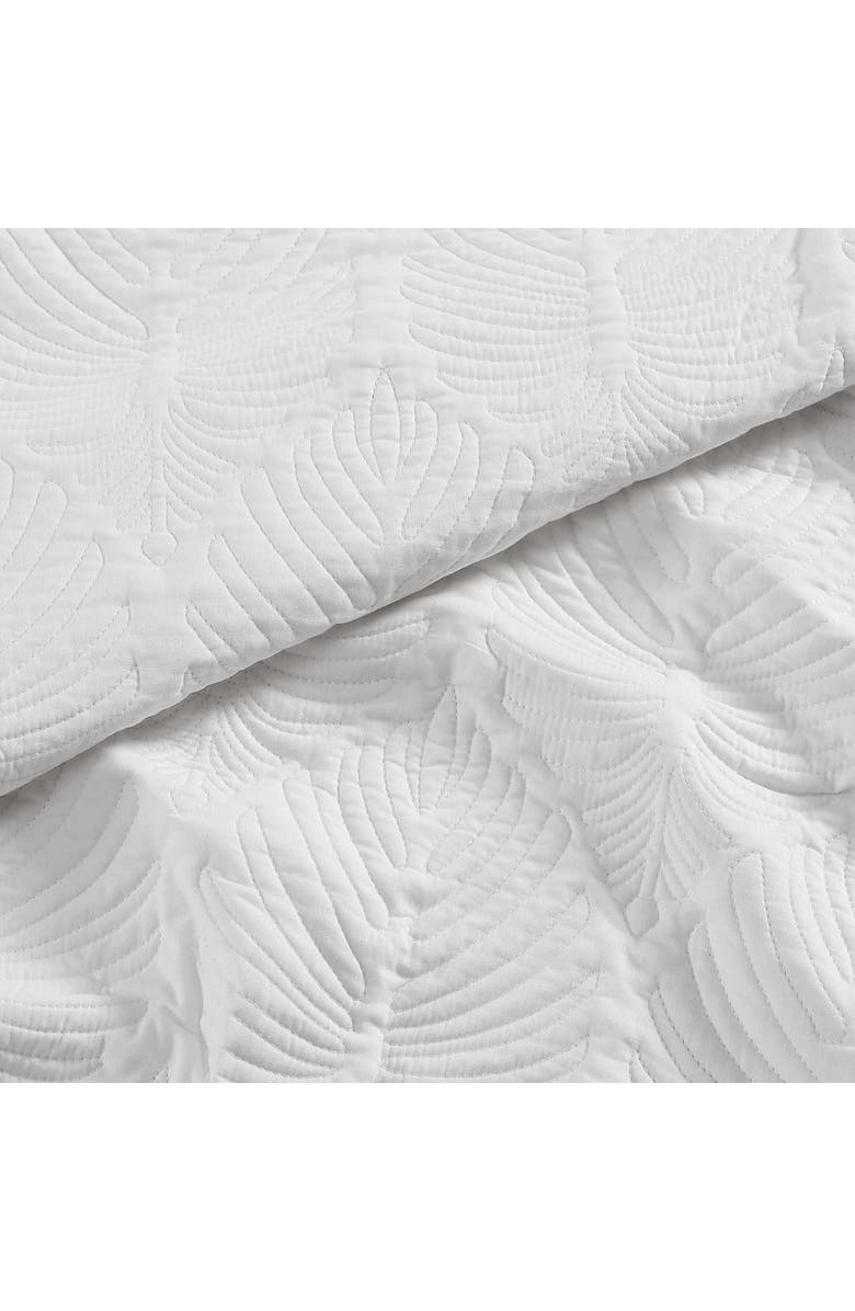 Tommy Bahama Line Palm Reversible Cotton Quilt Set, Alternate, color, White