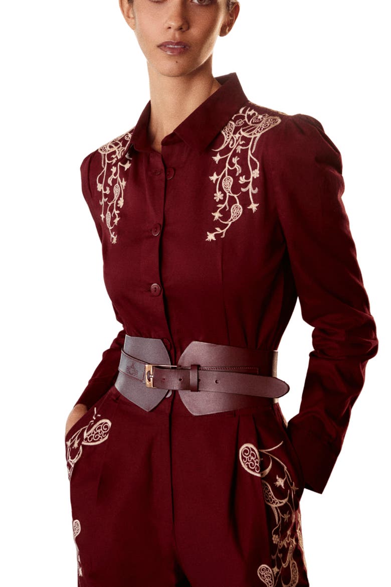 Bare Jumpsuit, Alternate, color, Burgundy