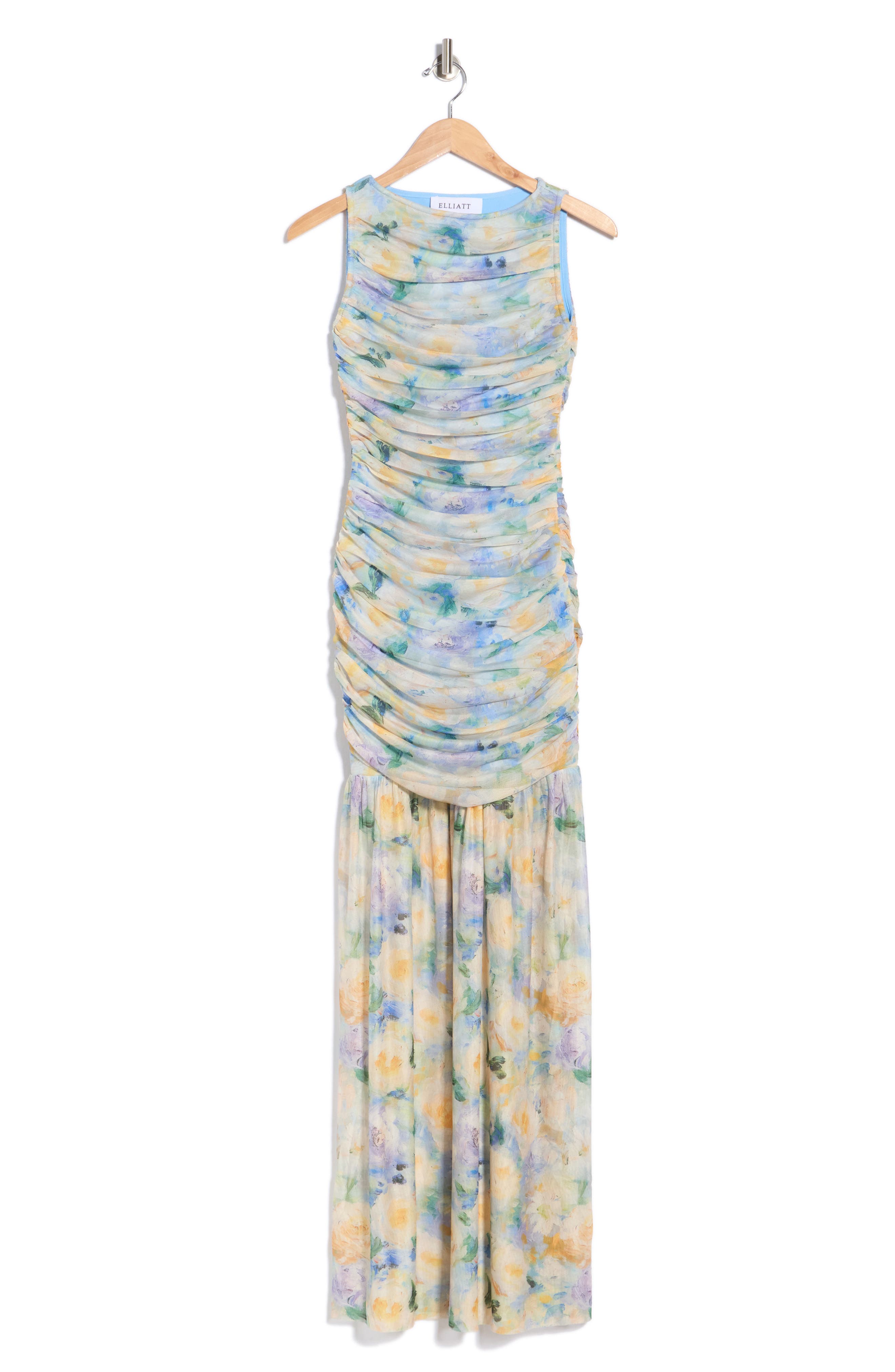 Elise Ruched Maxi Dress