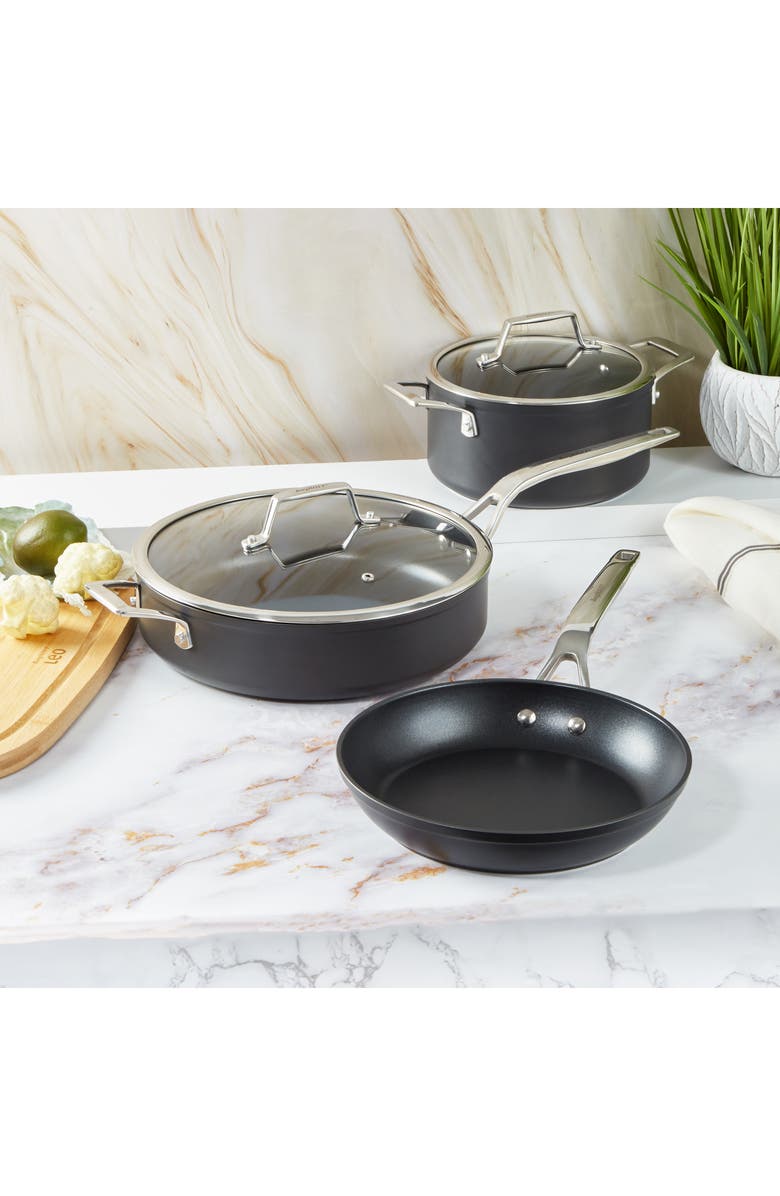 BergHOFF Essentials 5-Piece Non-Stick Cookware Set, Alternate, color, Black