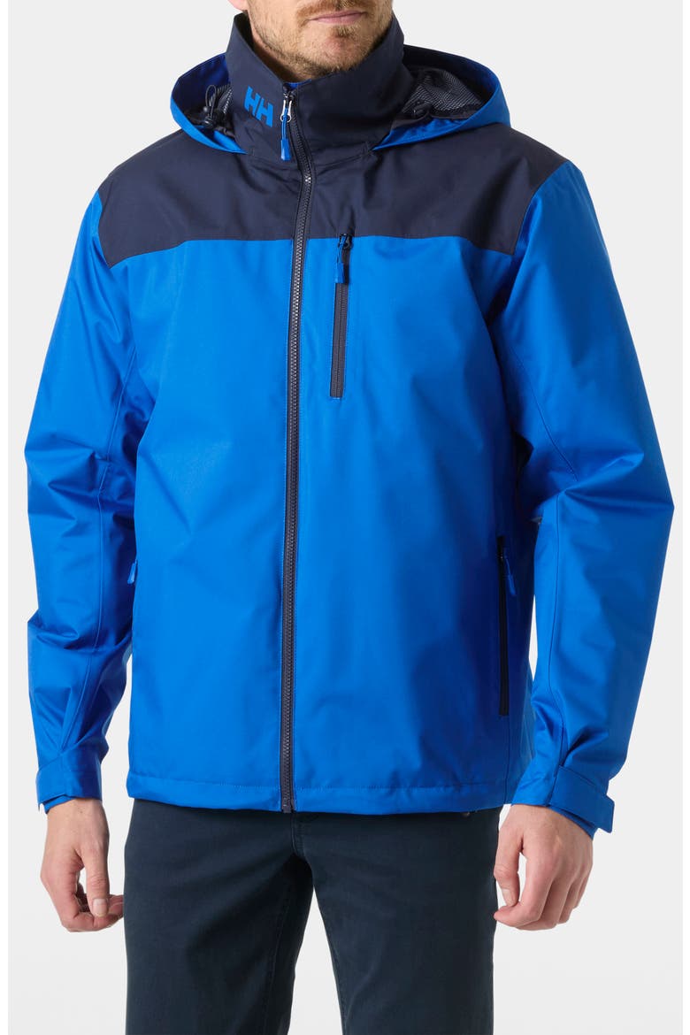 Crew 2.0 Hooded Waterproof Midlayer Sailing Jacket, Main, color, COBALT 2.0