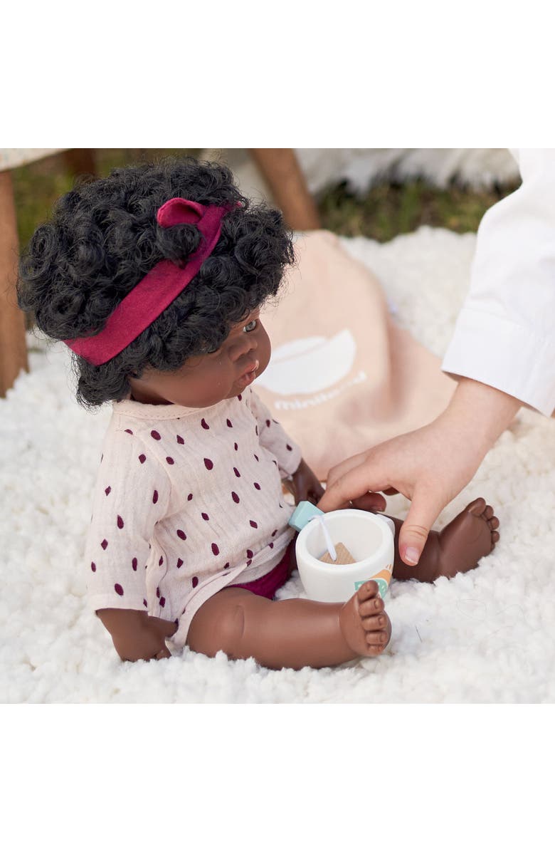Miniland Baby Girl Doll with Dark Skin 15 inch, Alternate, color, Dark Skin