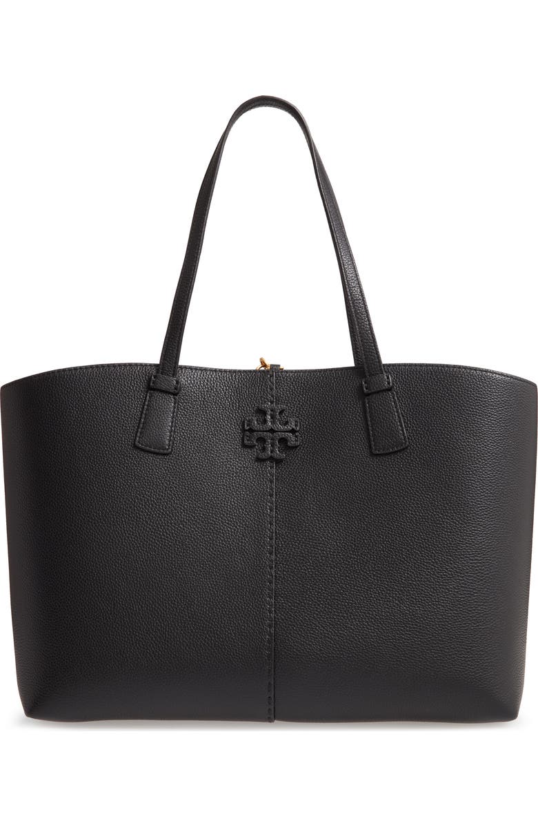 Tory Burch McGraw Leather Tote, Main, color,