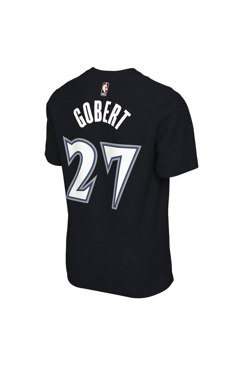 Unisex Nike Rudy Gobert Black Minnesota Timberwolves Name & Number T-Shirt - Classic Edition, Alternate, color, Black