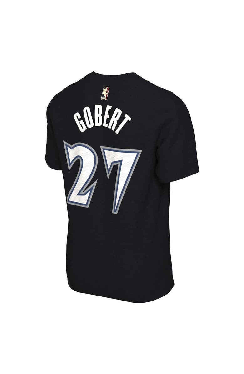 Nike Unisex Nike Rudy Gobert Black Minnesota Timberwolves Name & Number T-Shirt - Classic Edition, Alternate, color, Black