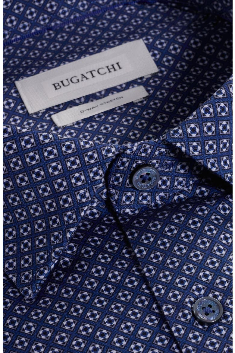 Jules OoohCotton® Geo Print Button-Down Shirt, Alternate, color, NAVY
