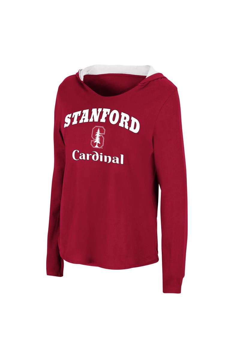 COLOSSEUM Women's Colosseum Cardinal Stanford Cardinal Catalina Hoodie Long Sleeve T-Shirt, Alternate, color, 
