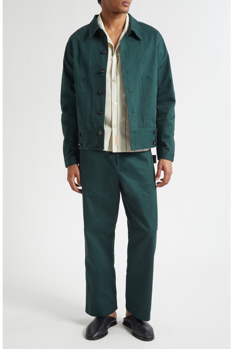 Knolly Brook Cotton Jacket, Alternate, color, DARK GREEN
