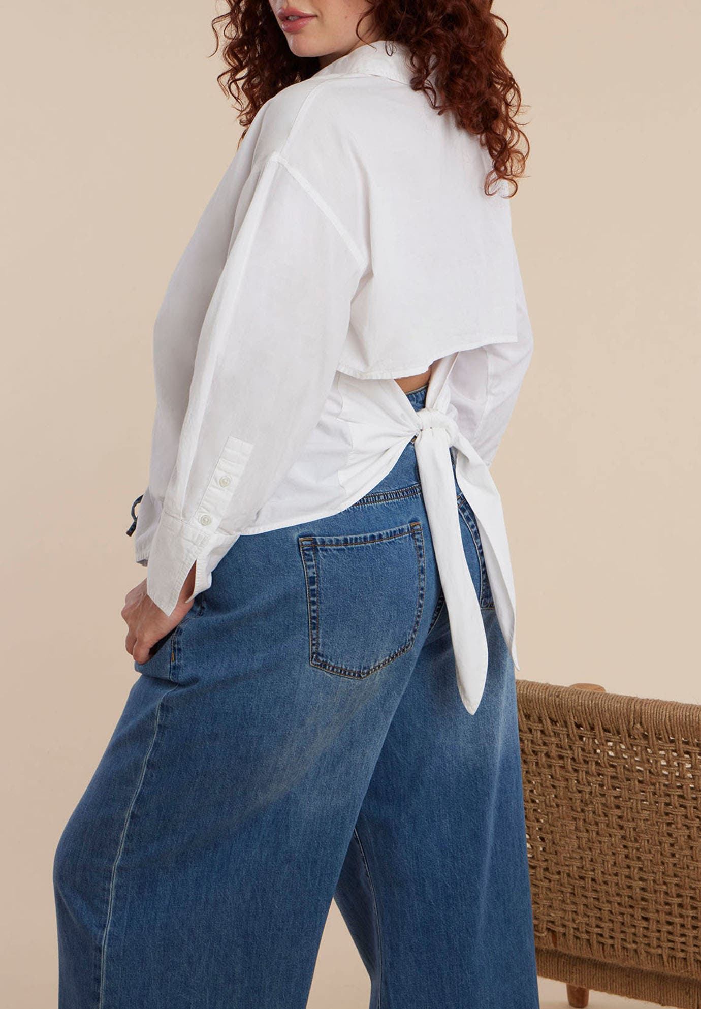 Tie Back Button Up Top - image 2