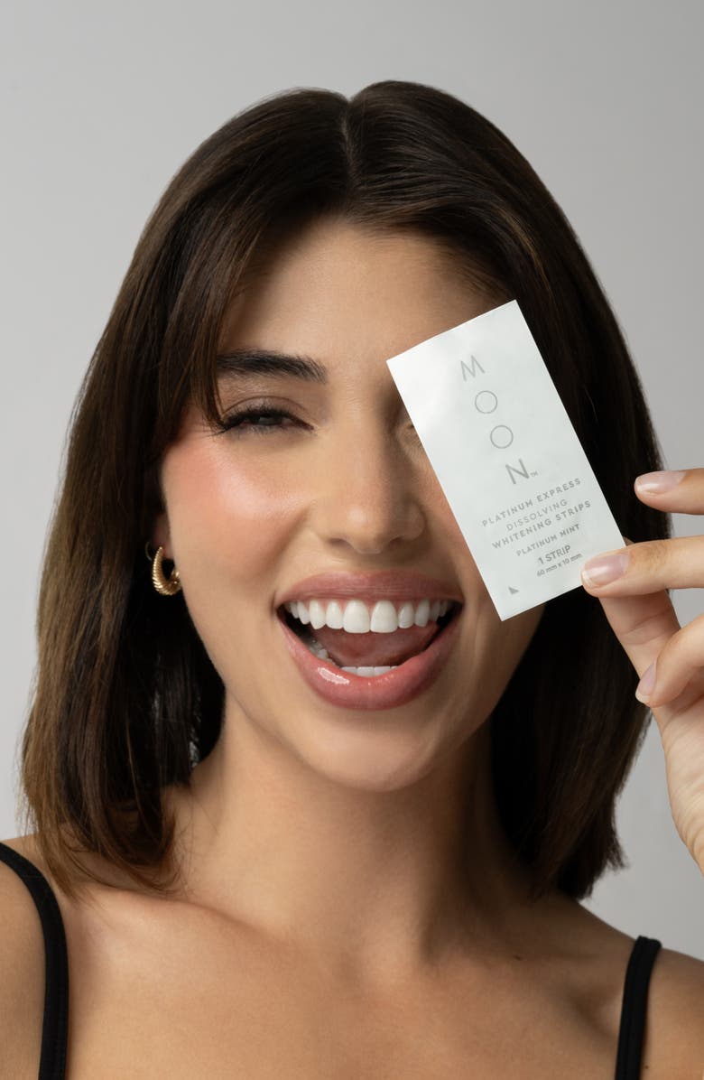 MOON Platinum Express Dissolving Teeth Whitening Strips, Alternate, color,