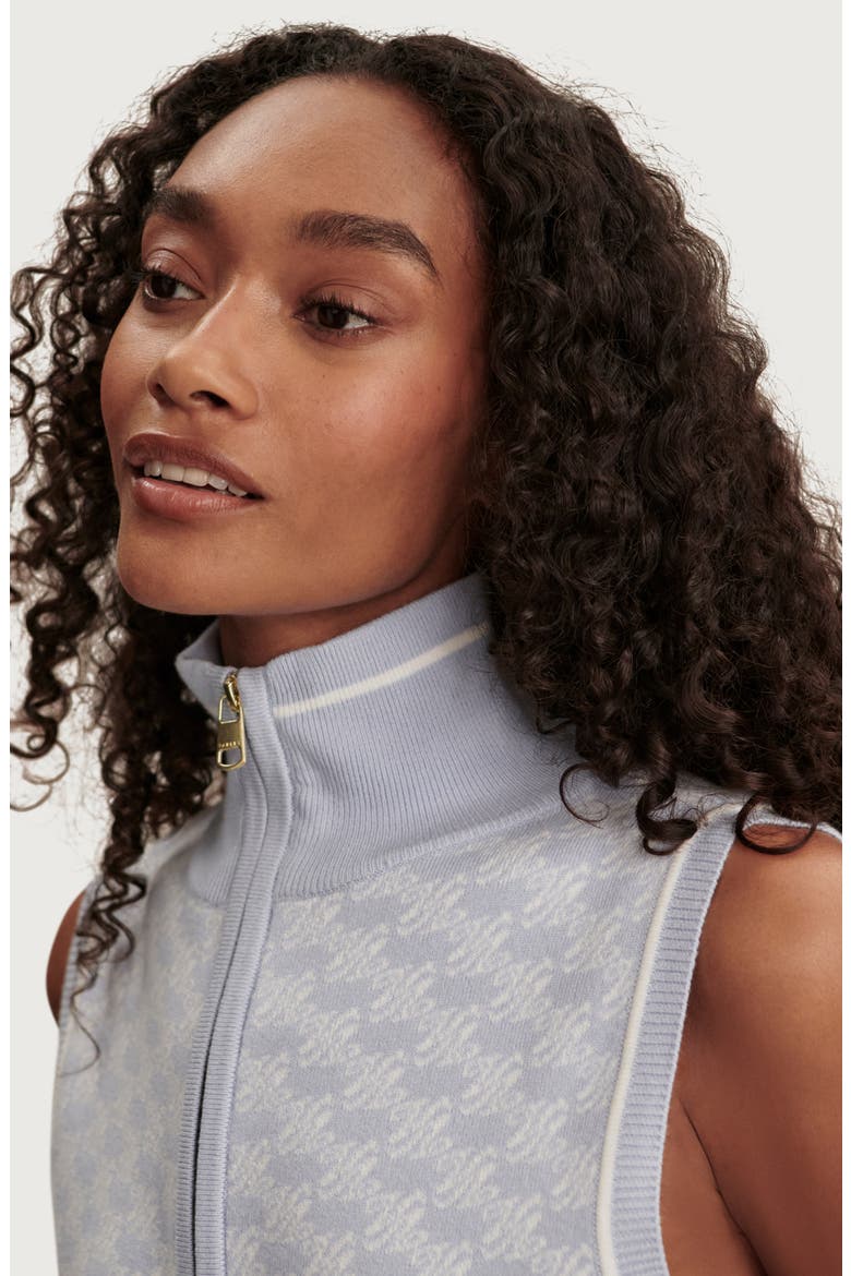 Vincent Sleeveless Half Zip Jacquard Sweater (Women) | Nordstrom