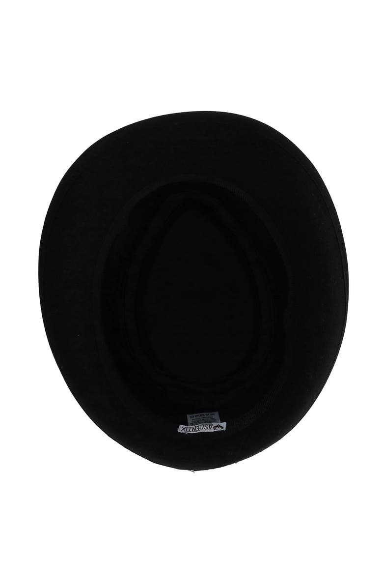 Ascentix Men's Wool Blend All Season Fedora Hat with Herringbone Band, Alternate, color, Black