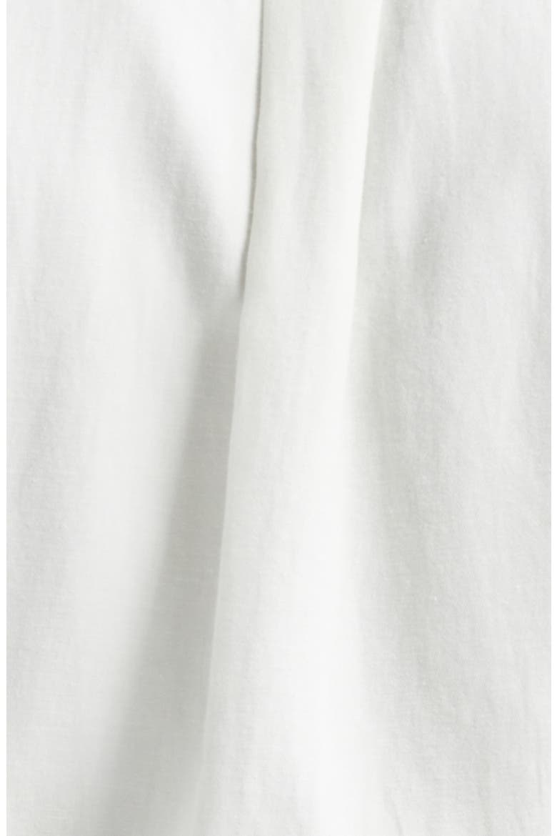 Architecture Oversize Cotton & Hemp Button-Up Shirt, Alternate, color, WHITE