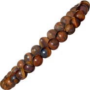 Jan Leslie 4mm Sterling Silver Lava Shape Bead Bracelet
