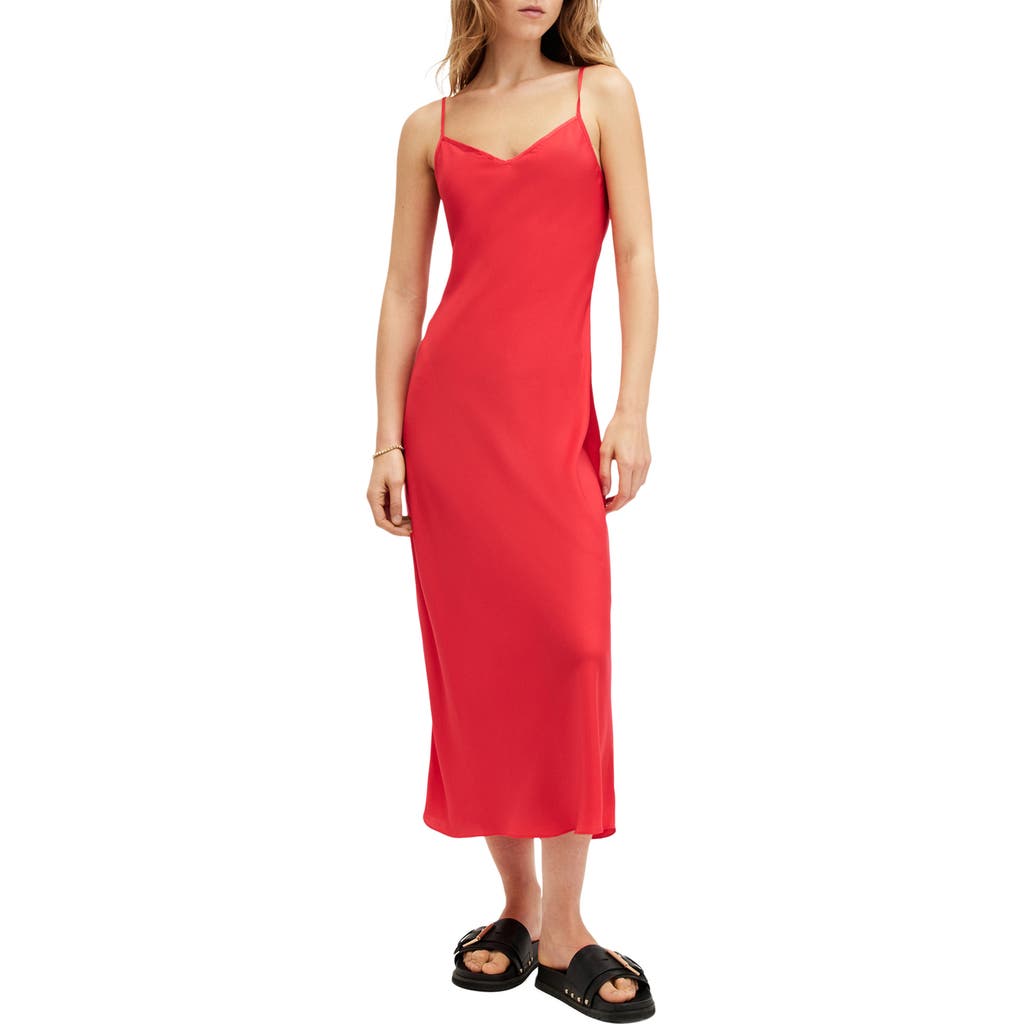 Shop Allsaints Bryony Slipdress In Red