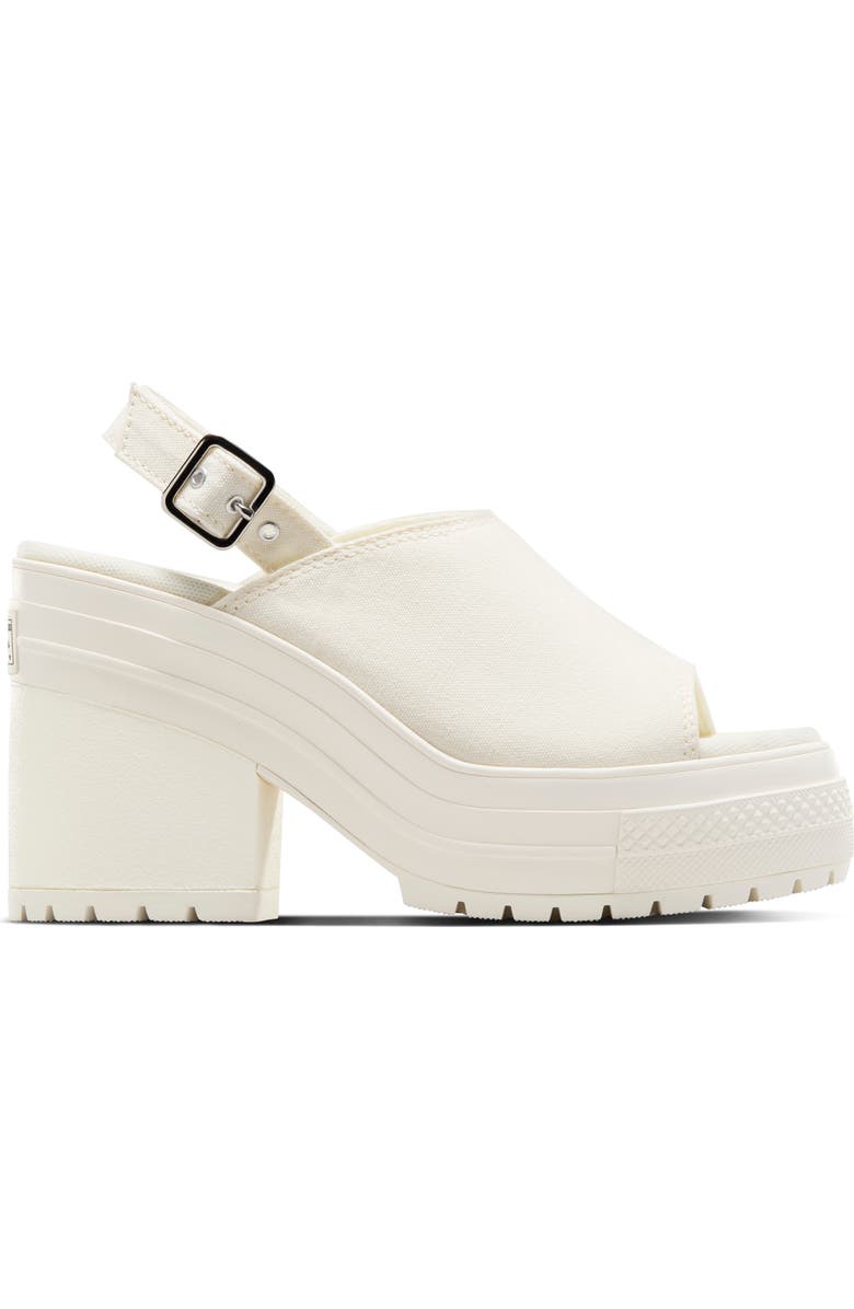 Converse Gender Inclusive Chuck 70 De Luxe Heel Slingback Sandal, Alternate, color, Egret/ Egret/ Egret