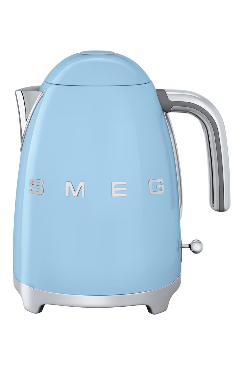 '50s Retro Style Electric Kettle, Alternate, color, BLUE