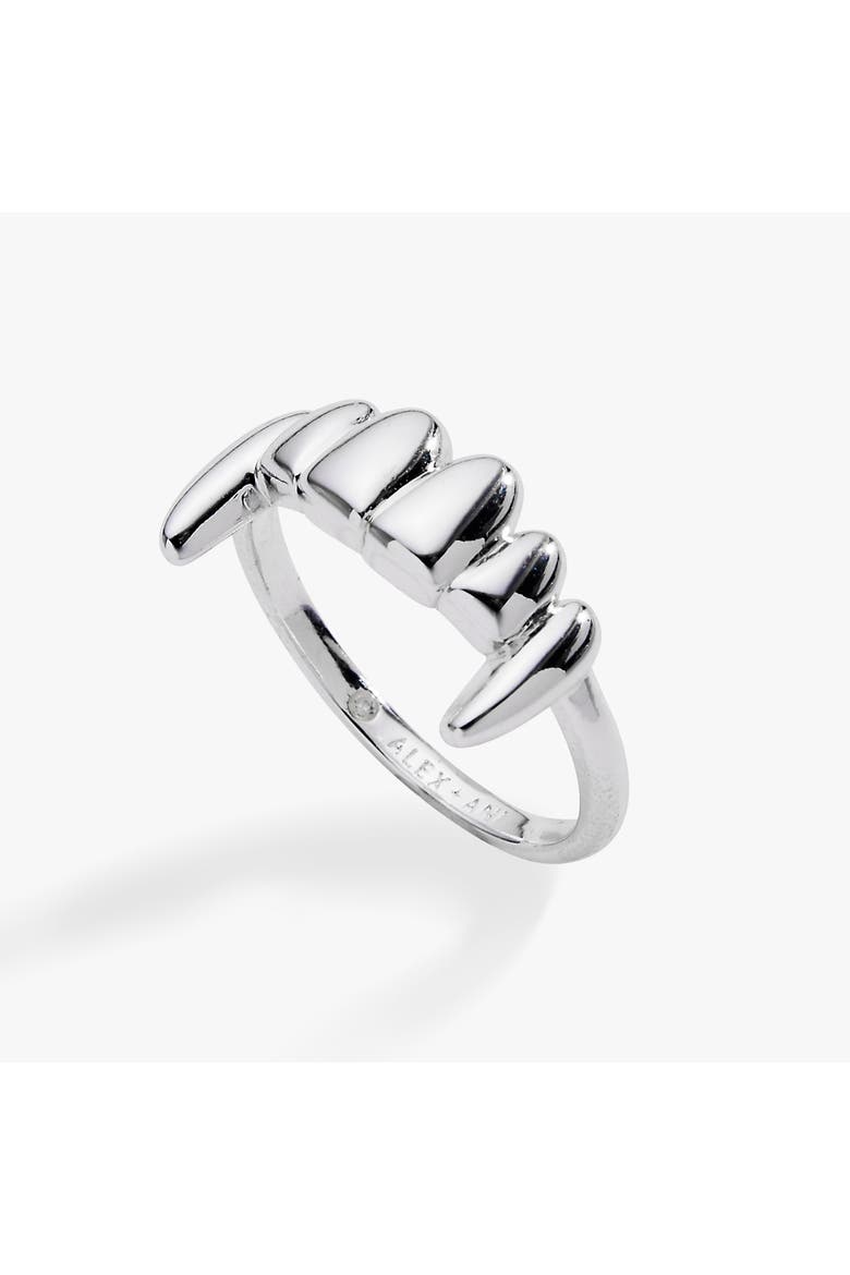 Vampire Teeth Fangs Ring, Main, color, Silver