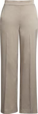 Anne Klein Satin Wide Leg Pants