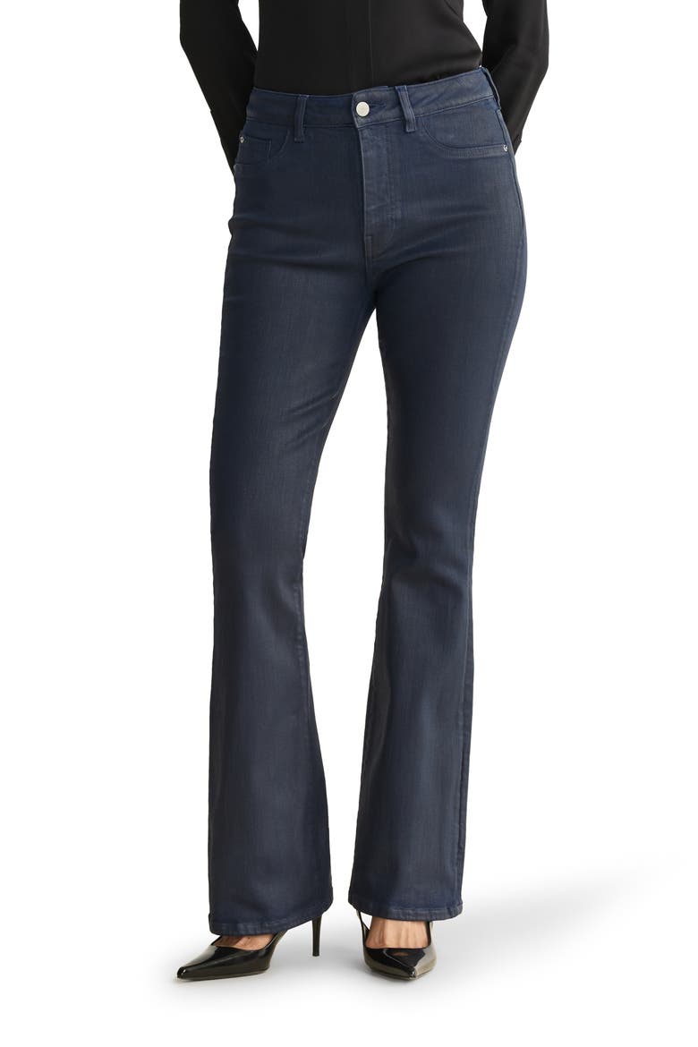 NAO Coated High Waist Bootcut Jeans, Main, color, COATED SHALLOWS