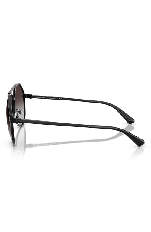 Michael Kors 60mm Pilot Sunglasses In Black