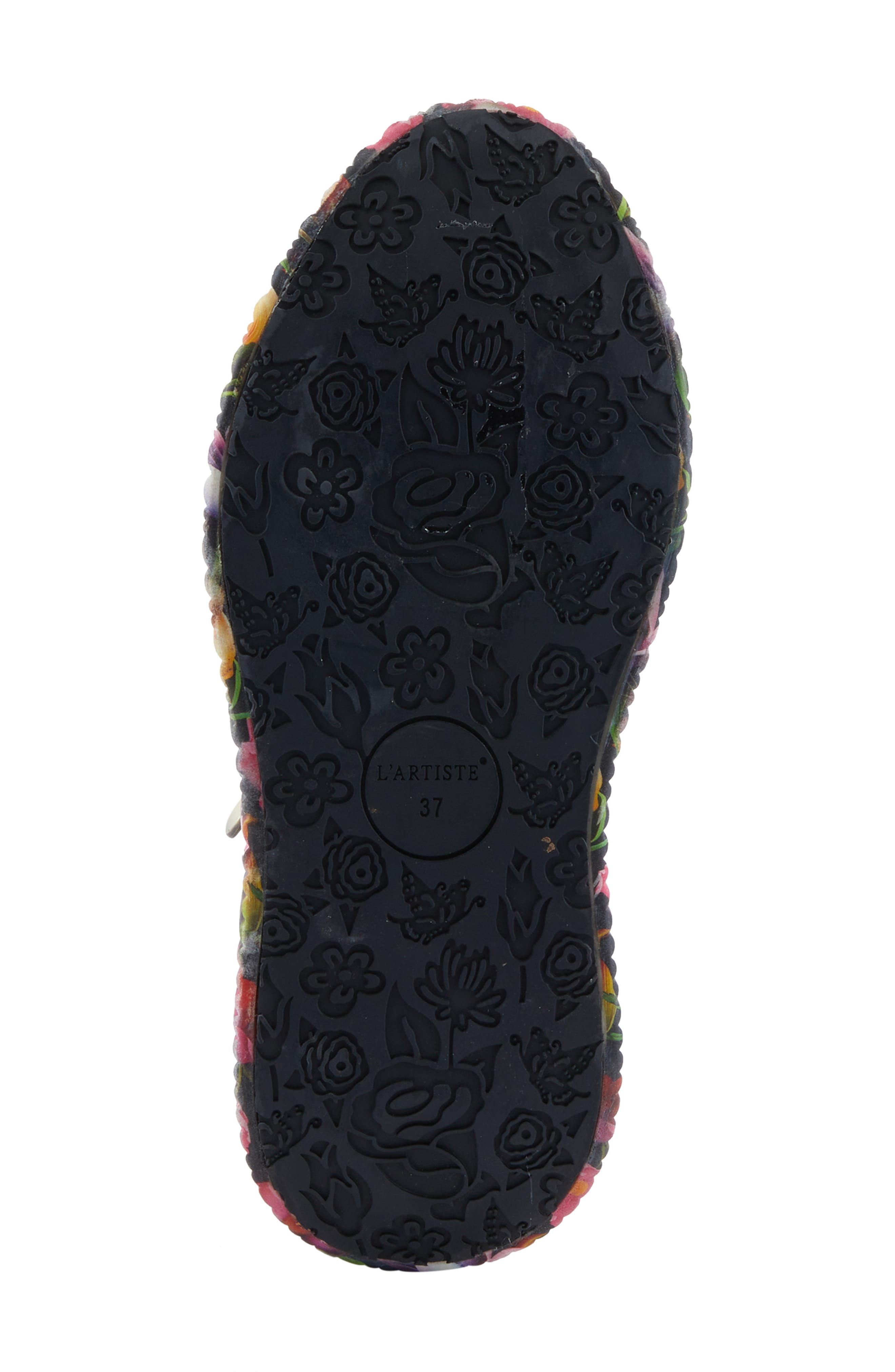 L
Artiste by Spring Step Dallyn Floral Platform Sneaker, Alternate, color, Bordeaux Multi