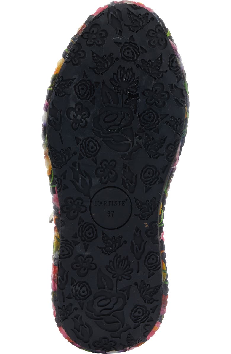 L'Artiste by Spring Step Dallyn Floral Platform Sneaker, Alternate, color, Bordeaux Multi