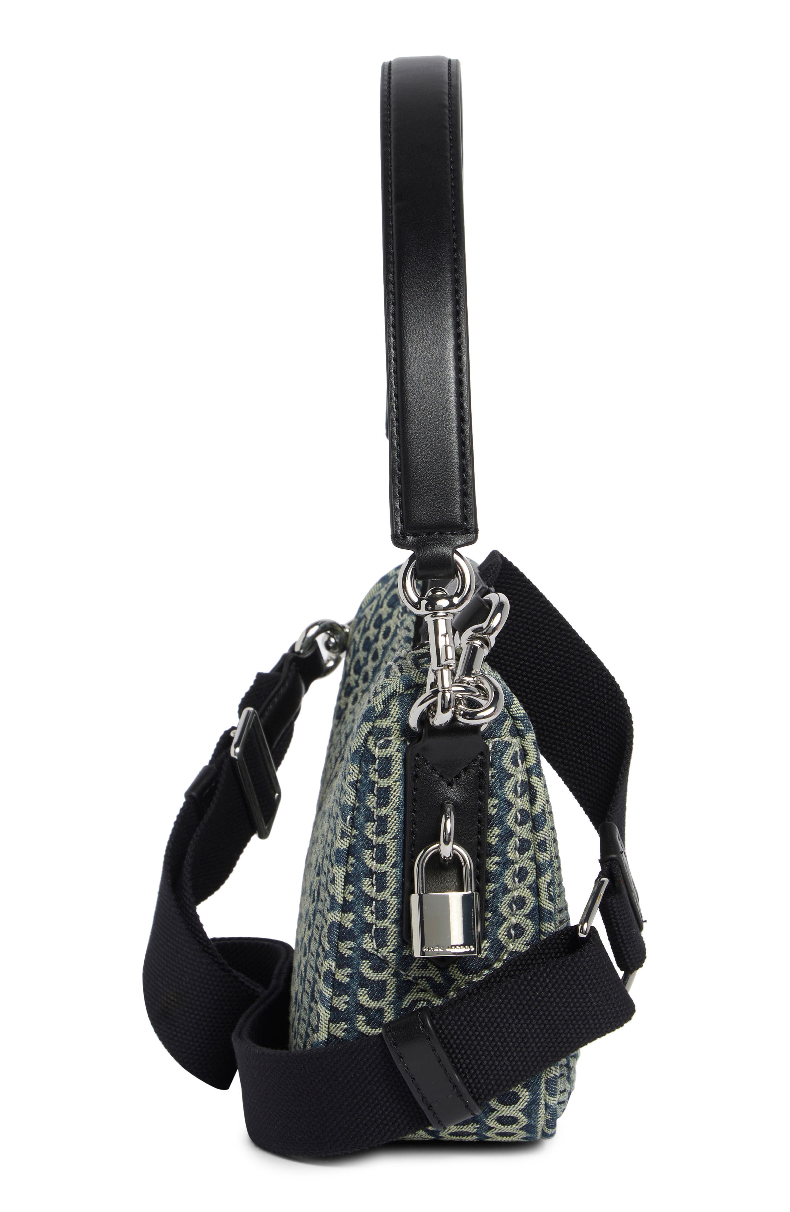 Small Drifter Monogram Denim Shoulder Bag, Alternate, color, INDIGO