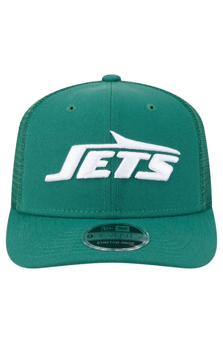 New Era Men's New Era Green New York Jets Team Collection 9SEVENTY Stretch-Snap Adjustable Hat, Alternate, color, Green