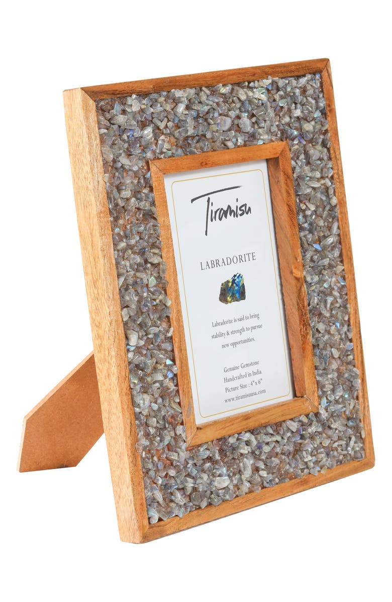 Tiramisu Stone Embellished Picture Frame, Alternate, color, Blue