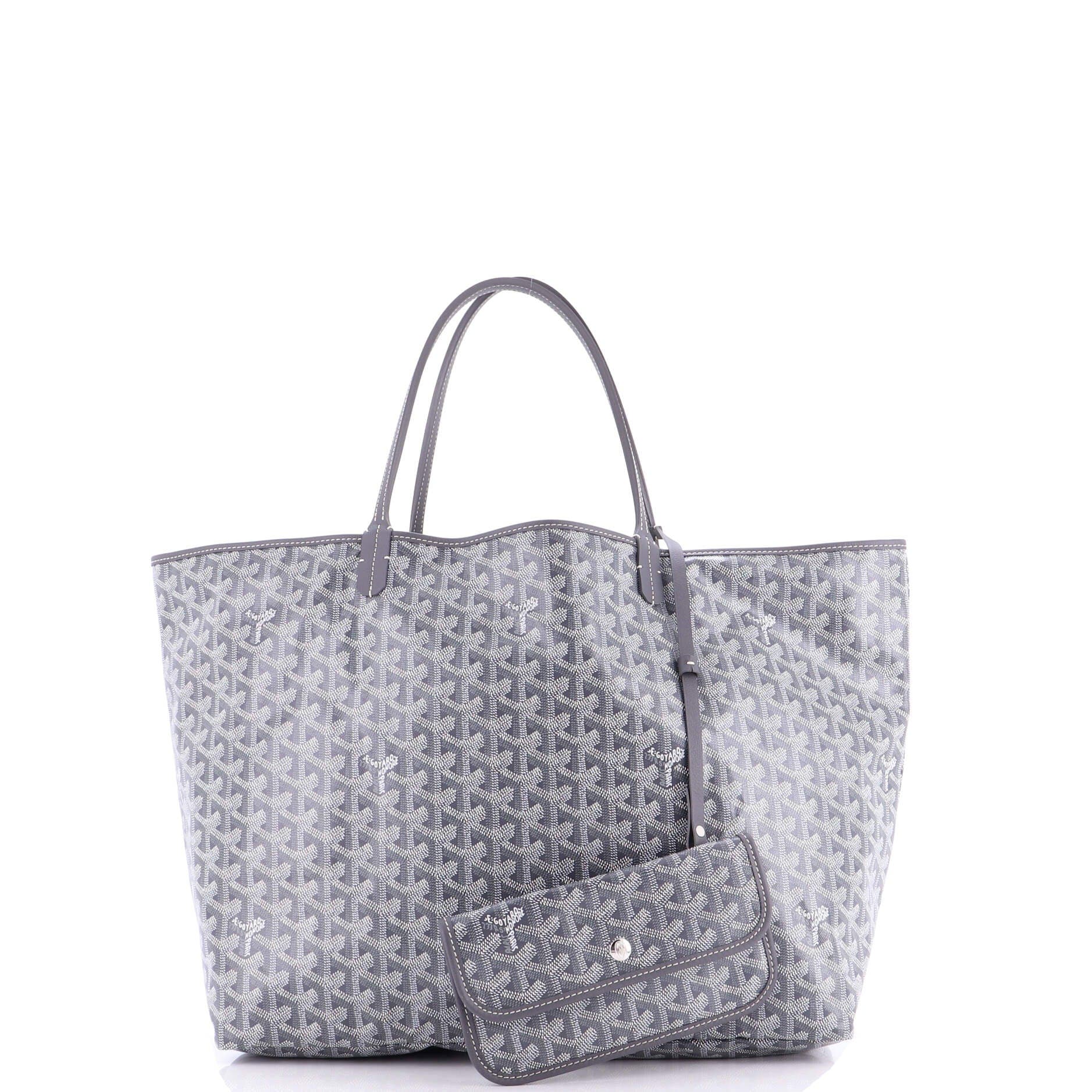 Pre-Owned Goyard Saint Louis Tote Coated Canvas GM, Alternate, color, Gray