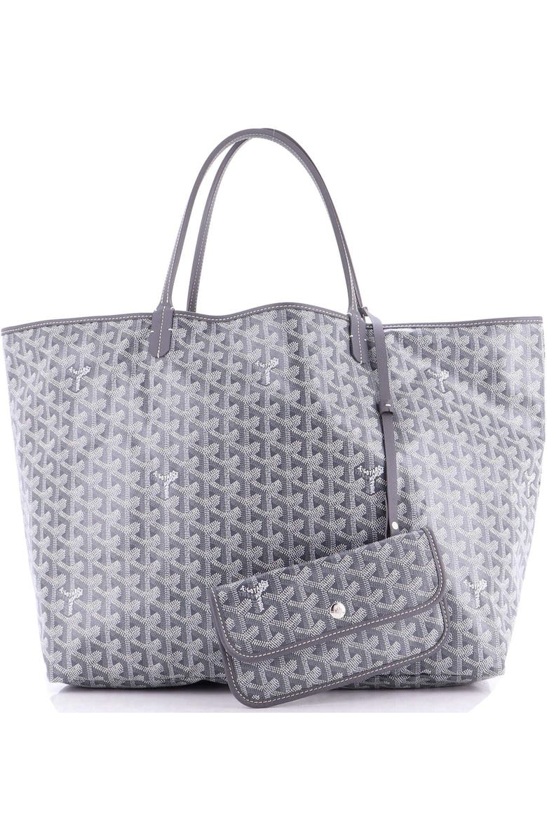 Pre-Owned Goyard Saint Louis Tote Coated Canvas GM, Alternate, color, Gray
