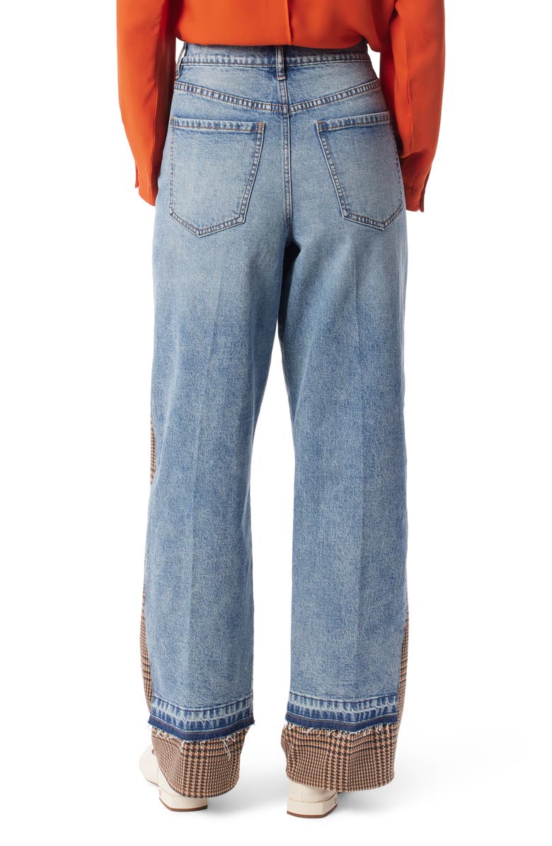 DO by Dee Ocleppo Autumn Mixed Media Jeans, Alternate, color, Lakeside Wash - Glen Plaid Com