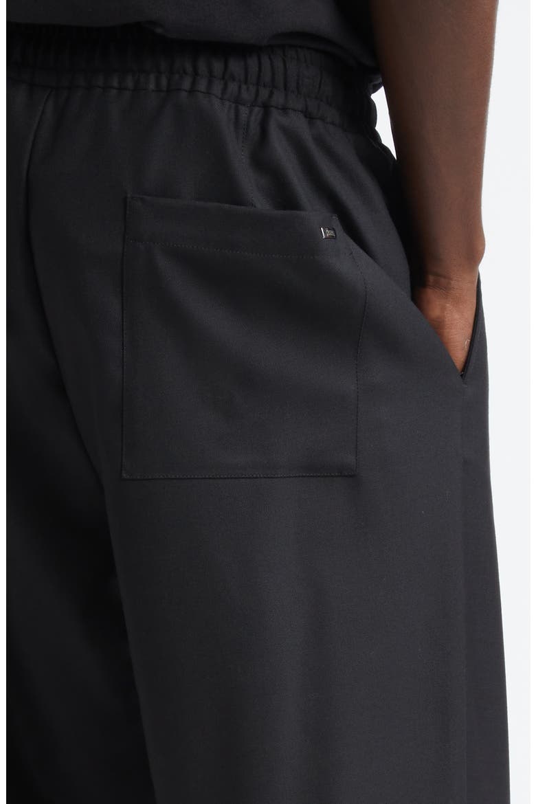 Wool Blend Straight Leg Pants, Alternate, color, BLACK