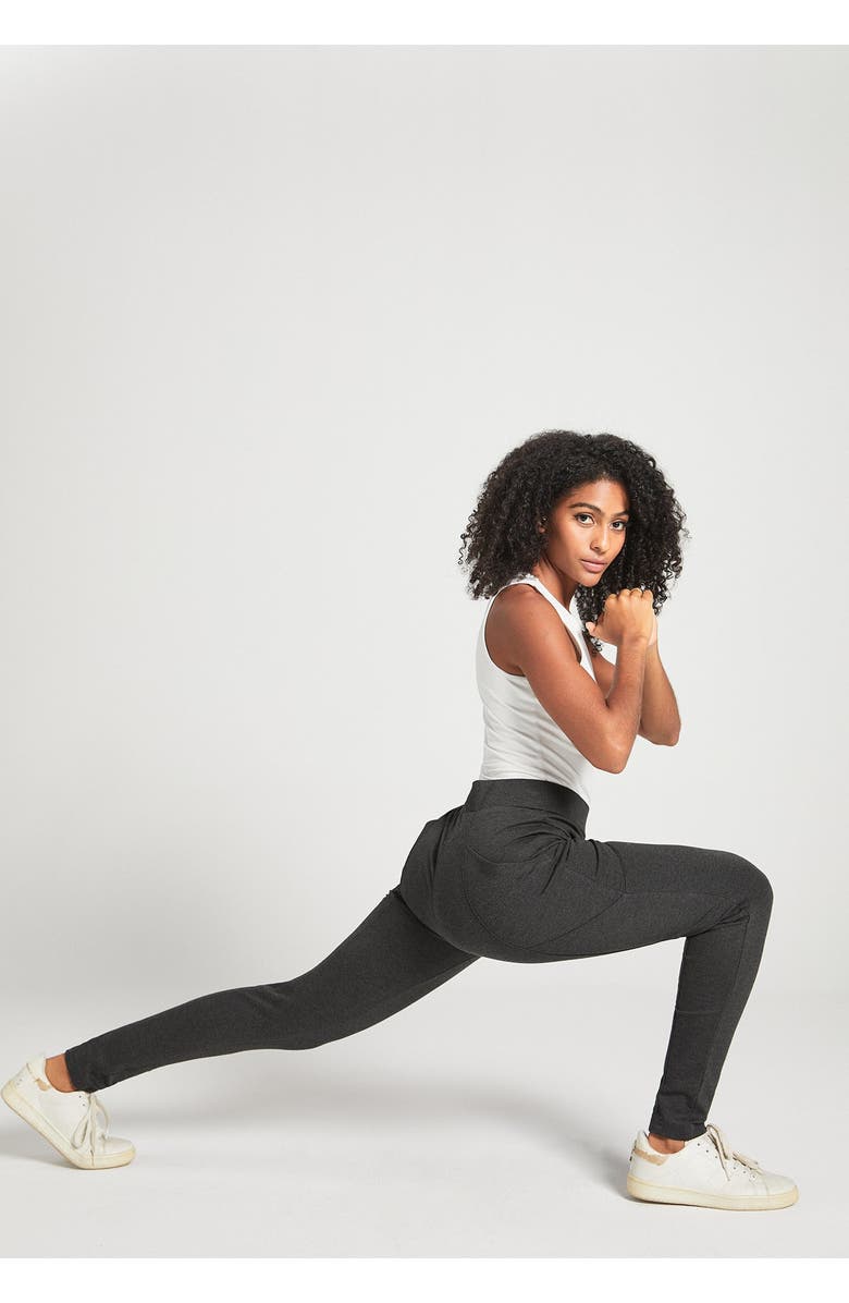 Betabrand Journey DPYP Dress Pant Yoga Pant | Skinny, Alternate, color, Charcoal