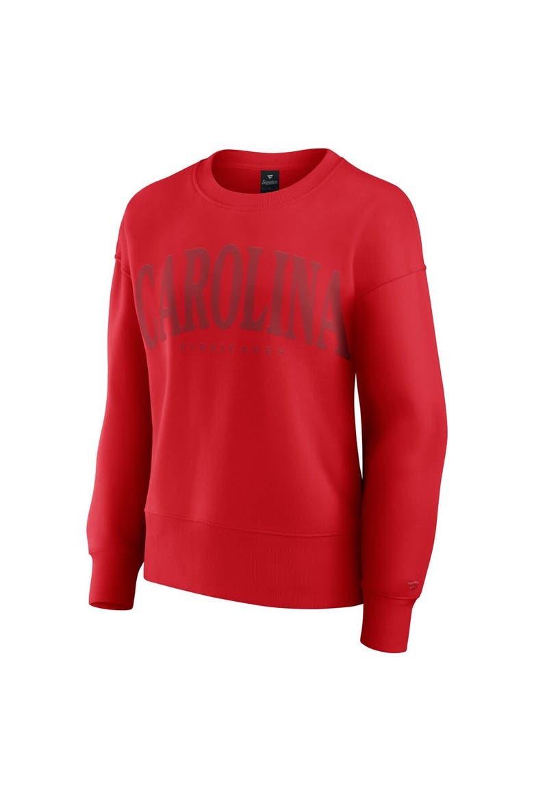 Women's Fanatics  Red Carolina Hurricanes Elements Flow Pullover Sweatshirt, Alternate, color, Red