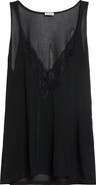 Balmain Lace Trim V-Neck Sweater Tank